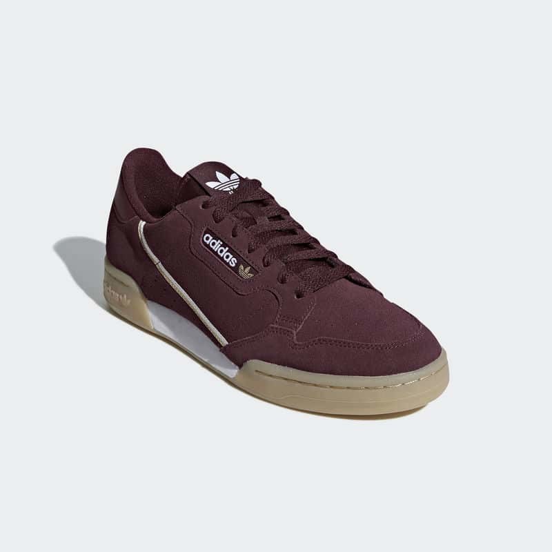 Adidas continental 80 store maroon